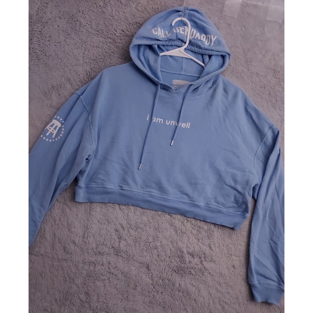Barstool Chicks Hoodie Womens Mens Medium I am Unwell Call Her Daddy Cropped M